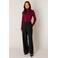 Base Level wide leg high waist broek zwart