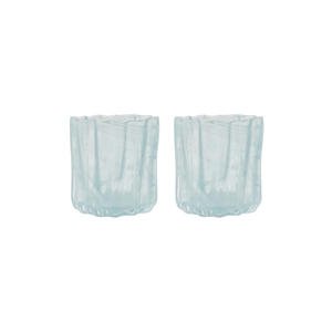 waxinelichthouder Curl (set van 2)