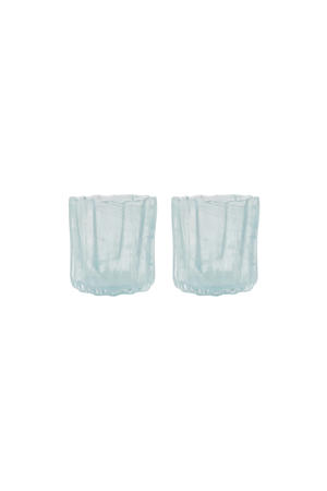 waxinelichthouder Curl (set van 2)