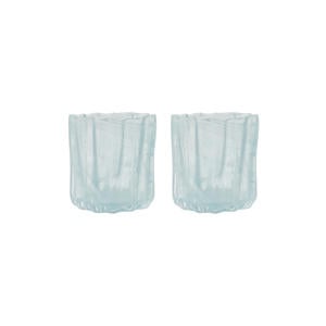 waxinelichthouder Curl (set van 2)