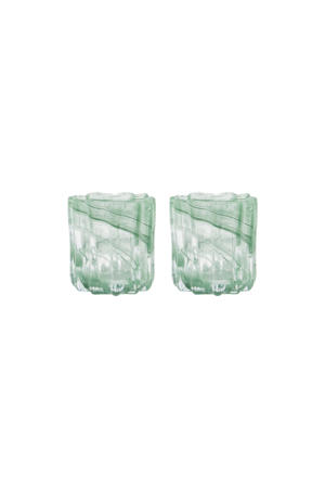 waxinelichthouder Curl (set van 2)
