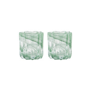 waxinelichthouder Curl (set van 2)