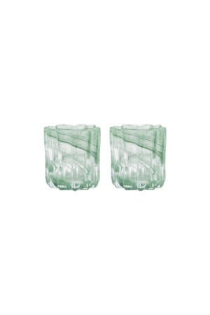 waxinelichthouder Curl (set van 2)
