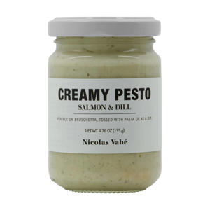 romige pesto met zalm en dille, 135 g