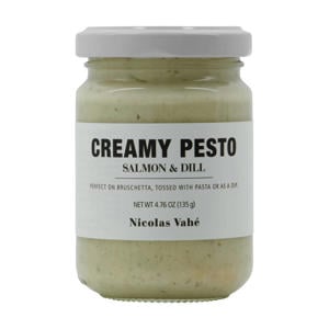 romige pesto met zalm en dille, 135 g