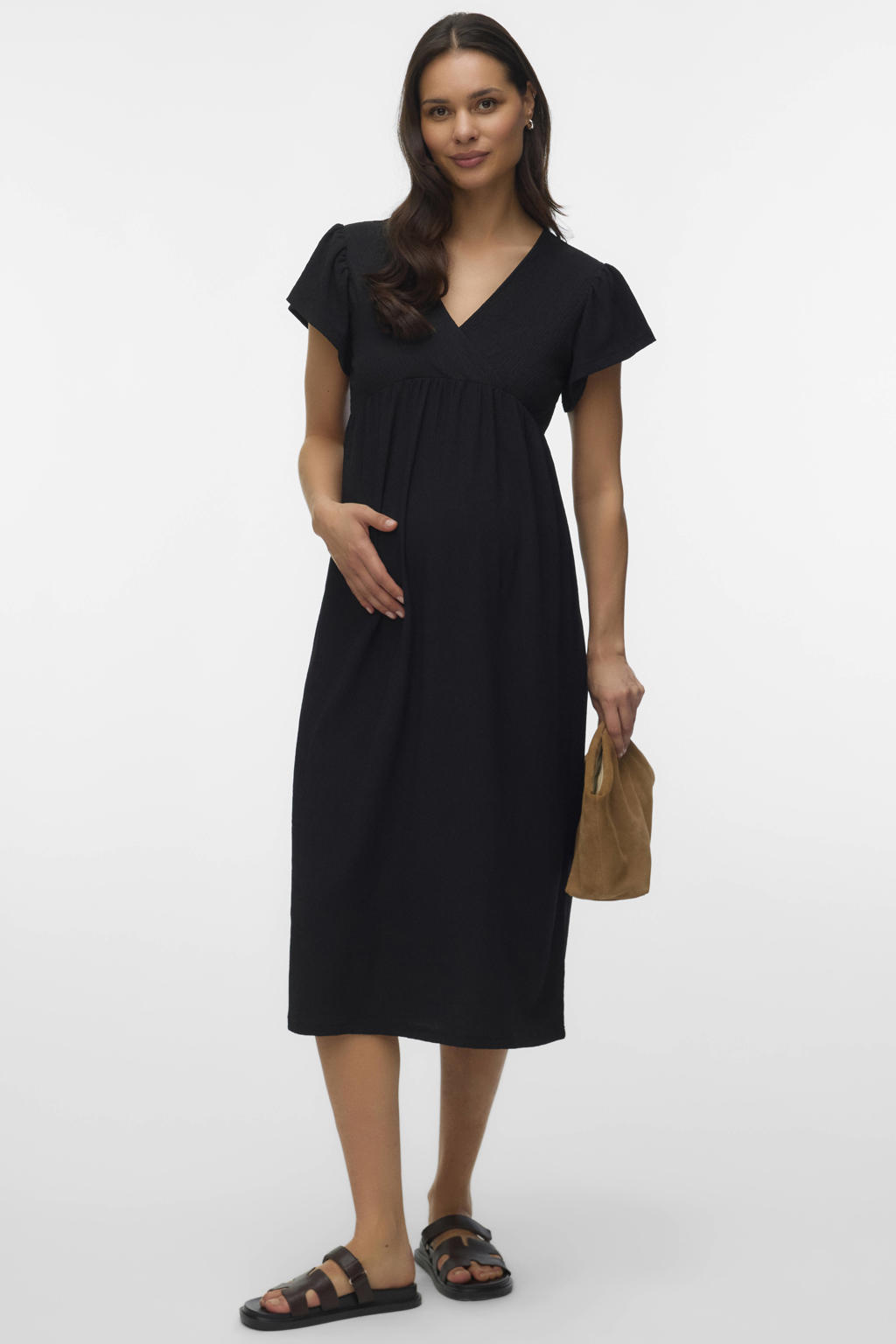 MAMALICIOUS midi jurk zwart