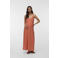 VERO MODA MATERNITY zwangerschaps maxi jurk ajour oranje