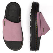 thumbnail: Dr. Martens Zebzag suède slippers dusty rose