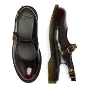thumbnail: Dr. Martens Madaline Cherry Red Arcadia lak slingback loafers cherry red arcadia