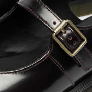 thumbnail: Dr. Martens Madaline Cherry Red Arcadia lak slingback loafers cherry red arcadia