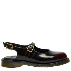 Madaline Cherry Red Arcadia lak slingback loafers cherry red arcadia