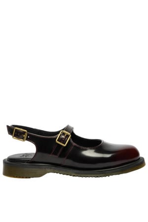 Madaline Cherry Red Arcadia lak slingback loafers cherry red arcadia