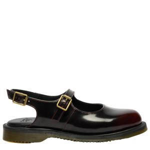 Madaline Cherry Red Arcadia lak slingback loafers cherry red arcadia