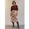 VERO MODA midi rok oudroze