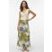 VERO MODA maxi rok limegroen