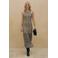 VERO MODA midi jurk zwart