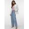 VERO MODA VMESTELLE high waist barrel jeans light blue denim