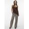 VERO MODA asymmetrische top donkerbruin
