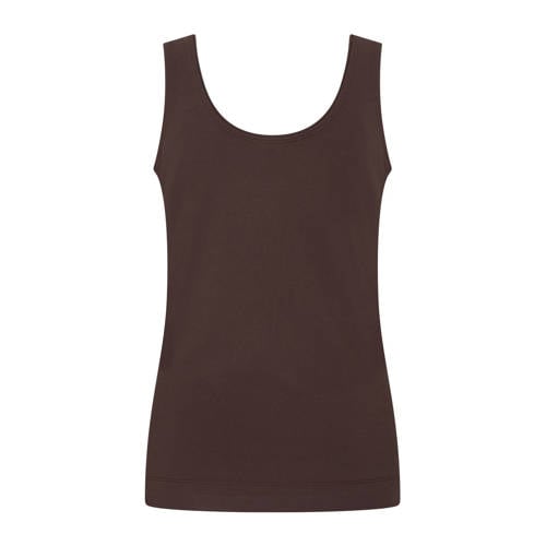 Claudia Sträter tanktop donkerbruin afbeelding