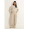 Claudia Sträter straight regular waist broek beige