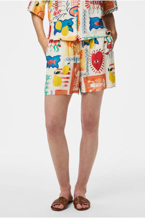 regular waist casual short multi