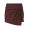 PIECES skort donkerrood
