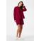 PIECES gestreepte blouse rood
