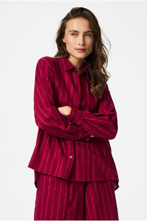 gestreepte blouse rood
