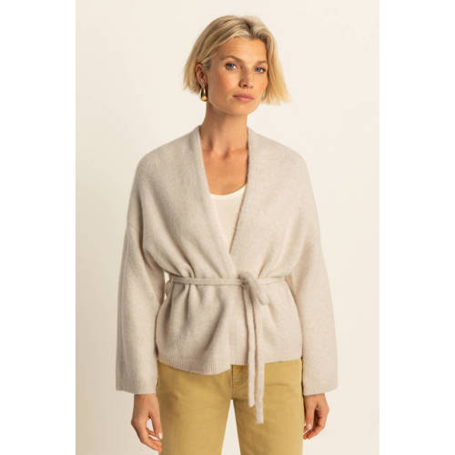 Expresso vest crème gebreid afbeelding