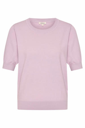 pullover lila gebreid
