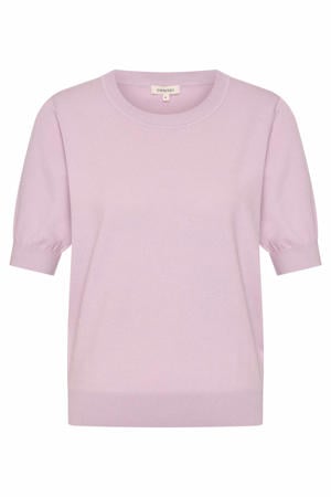 pullover lila gebreid