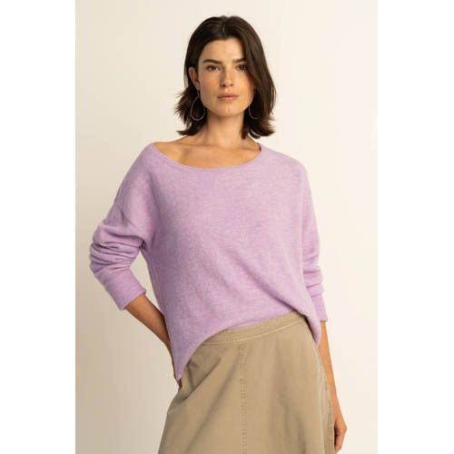 Expresso pullover lila gebreid afbeelding