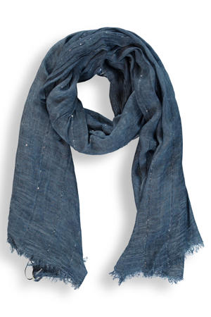 sjaal blauw