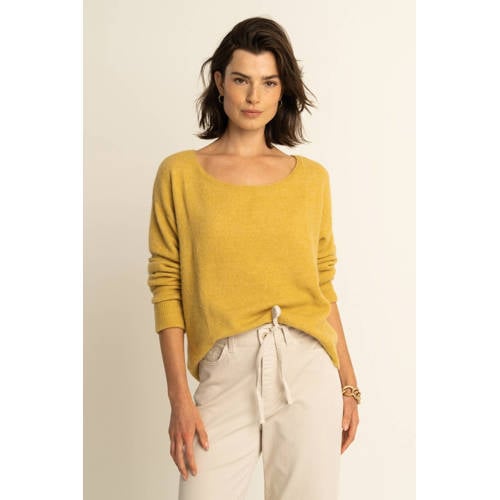 Expresso pullover geel gebreid afbeelding