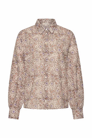 blouse met paisley print lila