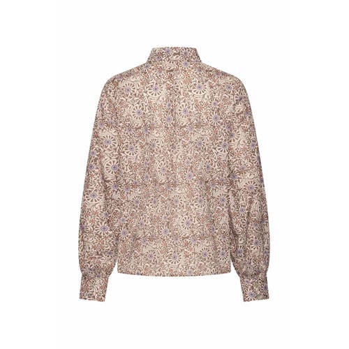 Expresso blouse met paisley print lila afbeelding