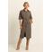 Expresso blousejurk travelstof bruin