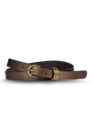 leren riem donkerbruin