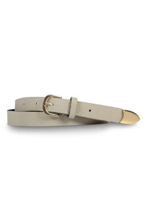 suede riem beige
