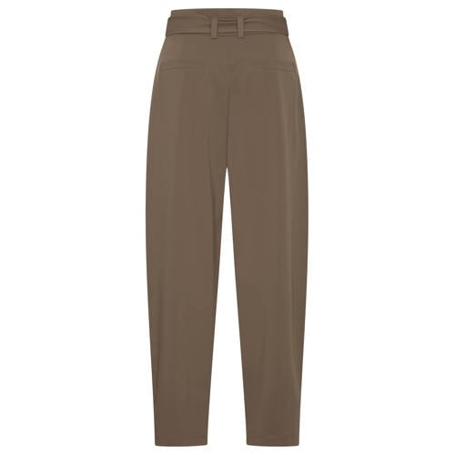 Expresso straight high waist broek bruin afbeelding