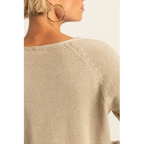 Expresso pullover beige gebreid afbeelding