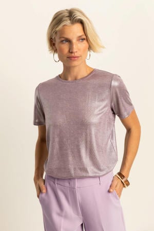 glitter top lila met glitter