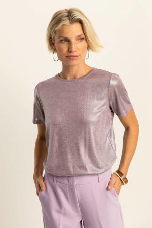 glitter top lila met glitter