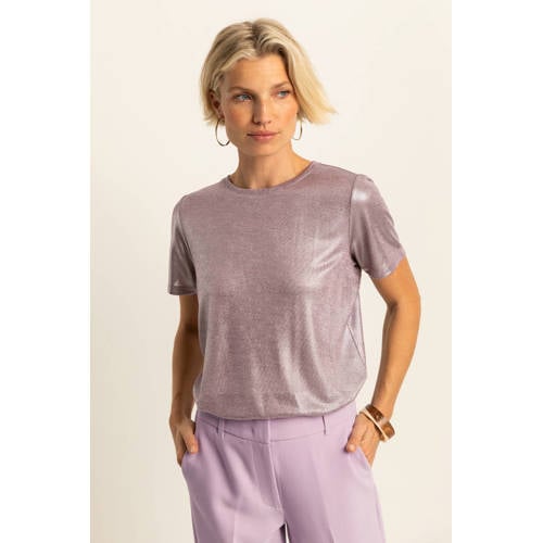 Expresso glitter top lila met glitter afbeelding