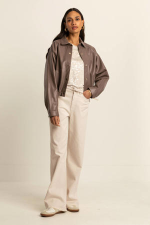 wide leg jeans crème