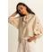 Expresso blouse beige met pailletten