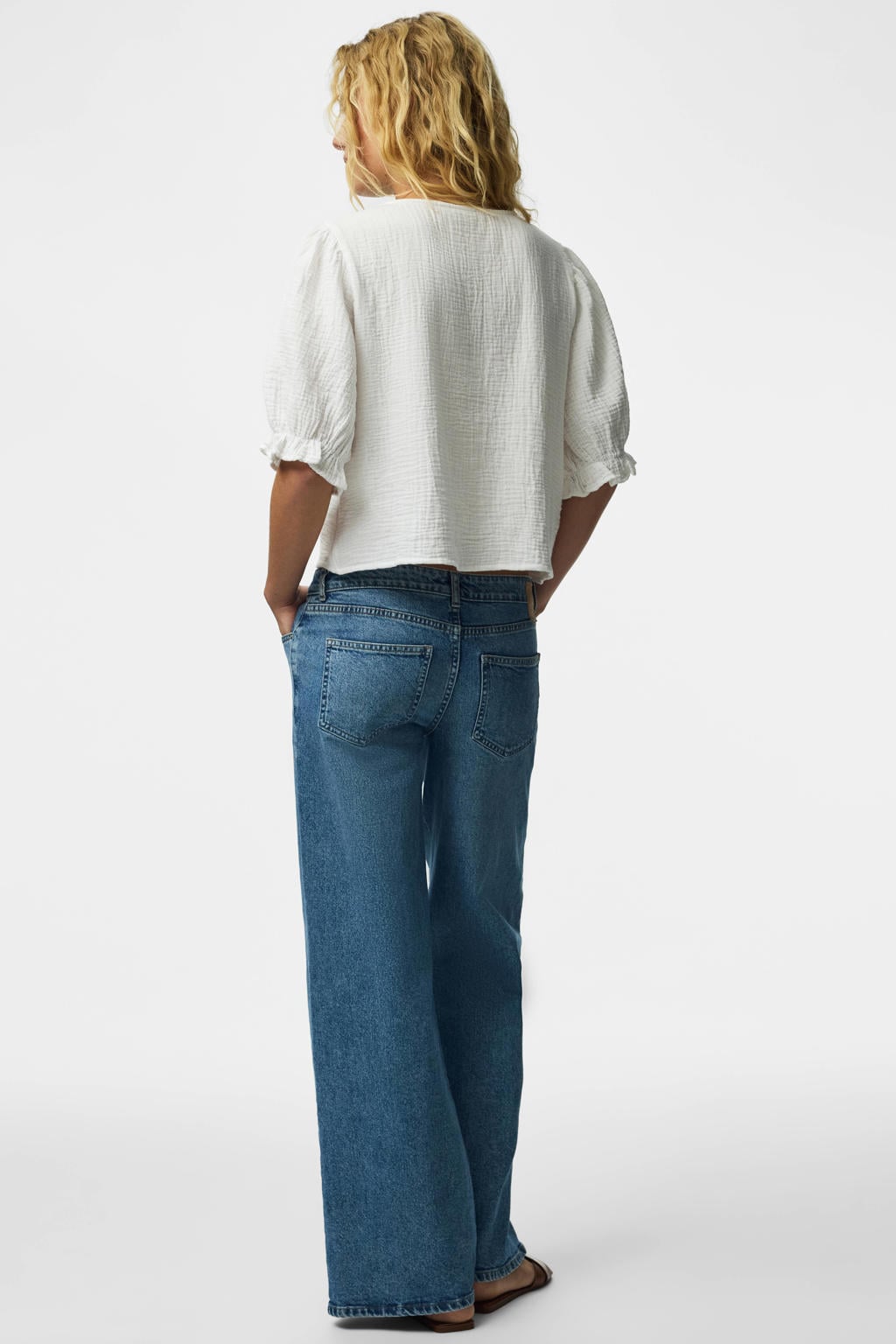 PIECES top ecru