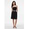 PIECES high waist bermuda short zwart