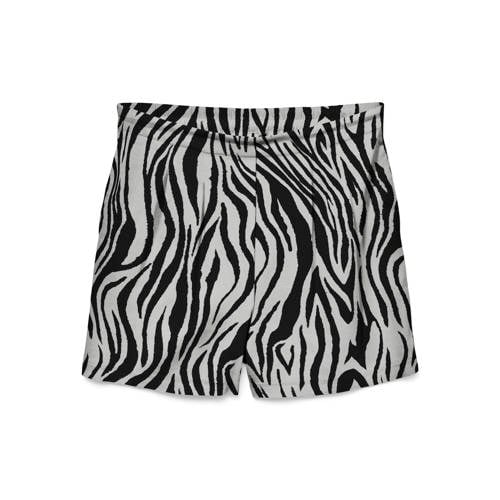 VERO MODA regular high waist casual short met linnen afbeelding