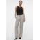 VERO MODA wide leg regular waist casual broek taupe